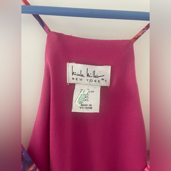 Nicole Miller New York Summer Multi-Color Maxi Dress - Picture 3 of 4